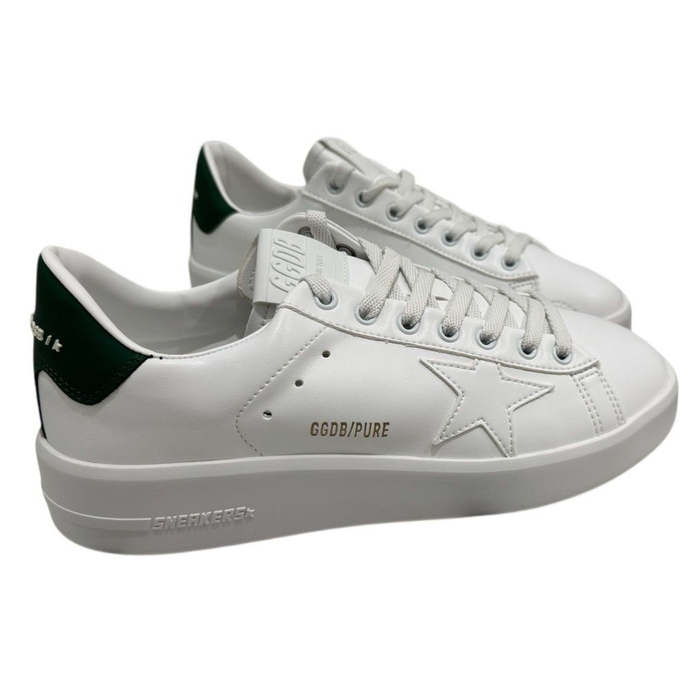 Golden Goose Women's Pure Star Sneaker White Green NWT - Picture 5 of 12